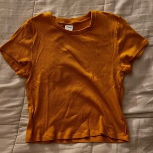 dandelion yellow tna ribbed shirt